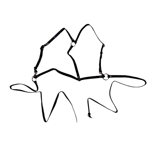 Sexy Vegan Leather Harness Waist Trainer Lingerie - Picture 6 of 13